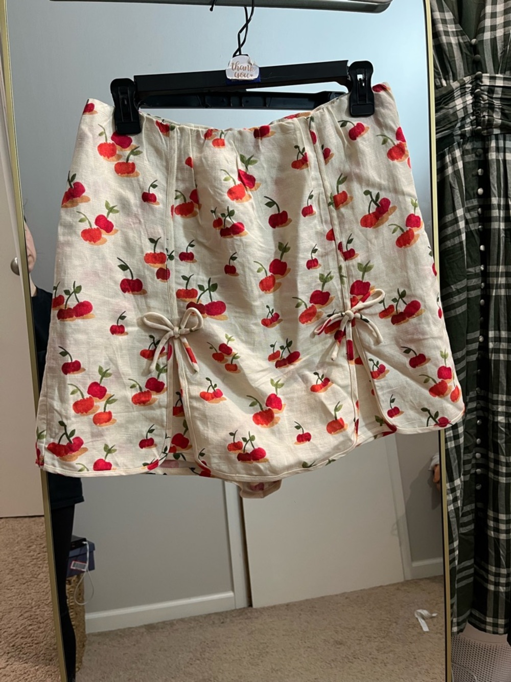 Farm Rio x Anthropologie Cherry Linen Blend Skort - Picture 6 of 8